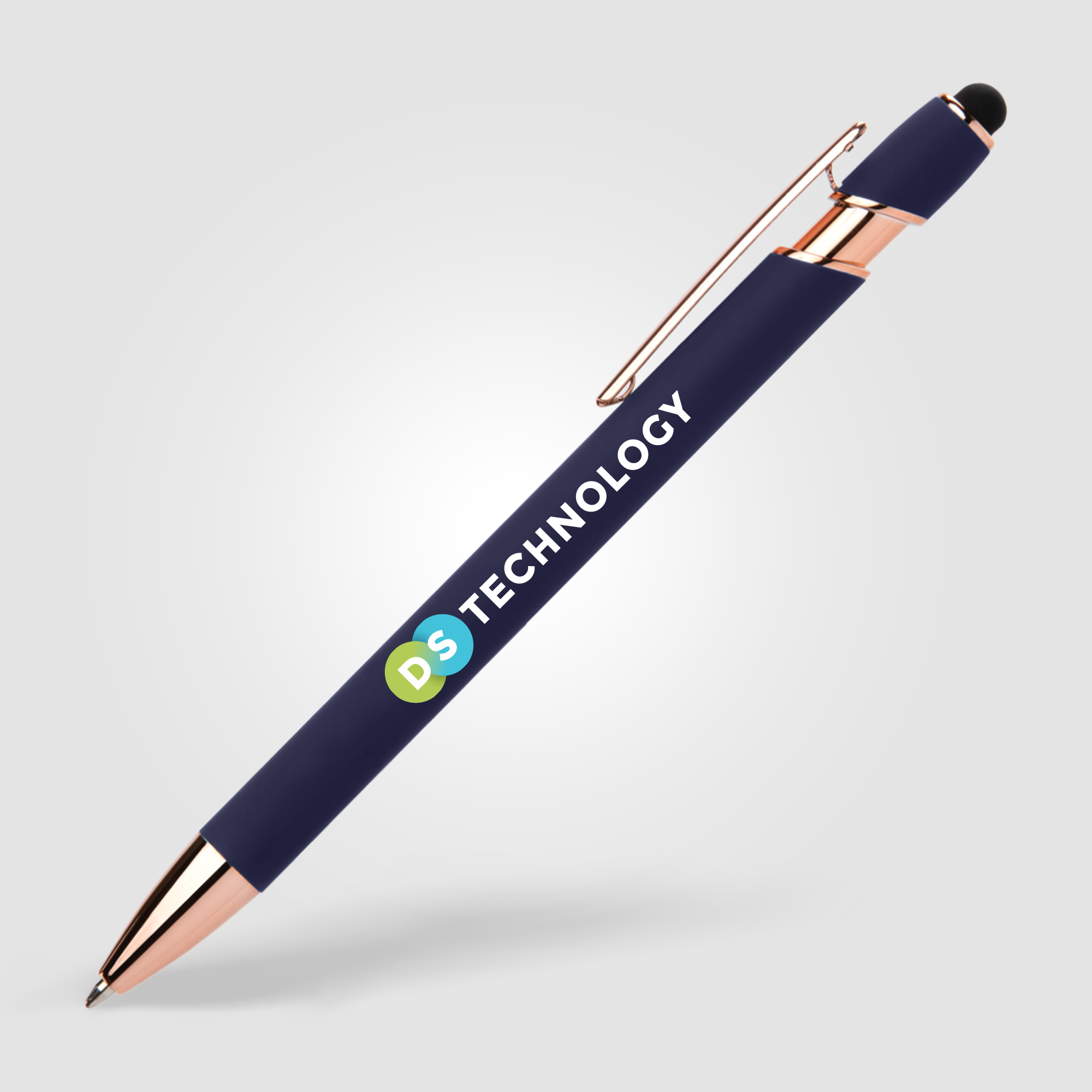 Stylo/stylet personnalisable - Prince Softy Bleu foncé/Rose Gold